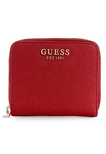 GUESS Laurel SLG Small Zip Around Wallet Red von GUESS