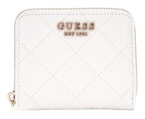 GUESS Laurel SLG Small Zip Around Wallet S White GUESS Laurel SLG Small Zip Around Wallet S White von GUESS