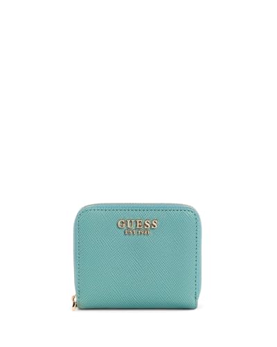 GUESS Laurel SLG Small Zip Around Wallet Teal von GUESS
