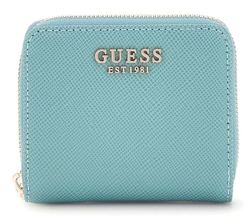 GUESS Laurel SLG Small Zip Around Wallet Teal von GUESS