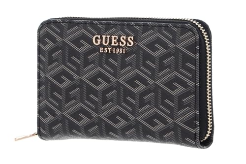 GUESS Laurel SLG Zip Around Wallet Charcoal Logo GUESS Laurel SLG Zip Around Wallet Charcoal Logo von GUESS