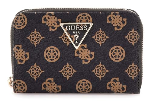 GUESS Laurel Zip Around Wallet M Mocha Logo von GUESS