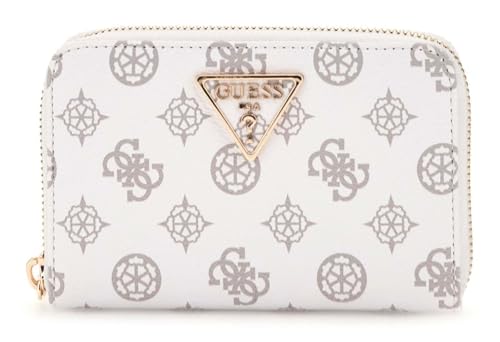GUESS Laurel Zip Around Wallet M White Logo von GUESS