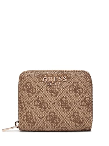 GUESS Laurel Zip Around Wallet S Latte Logo von GUESS