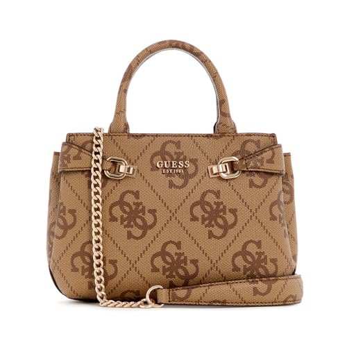 GUESS Lorelei Mini Satchel Bag Latte Logo von GUESS