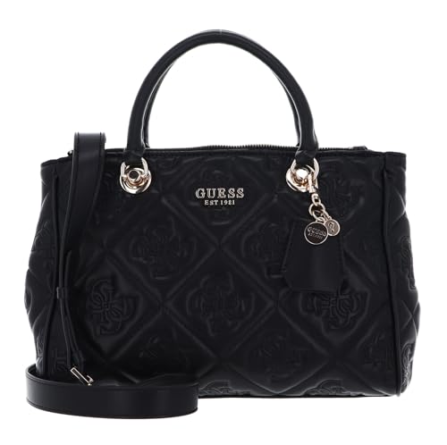 GUESS Marieke Status Satchel Black Logo von GUESS