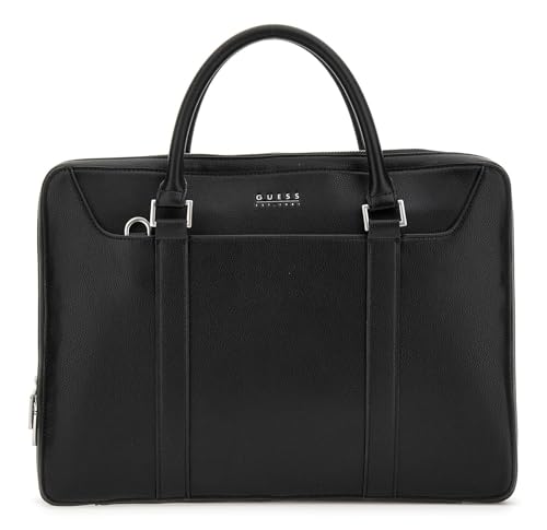GUESS Men Parma Document CASE W Handles Hand Bag, Schwarz von GUESS