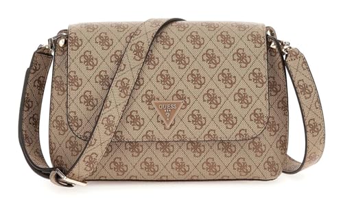GUESS Meridian II Flap Crossbody Bag Latte Logo GUESS Meridian II Flap Crossbody Bag Latte Logo von GUESS