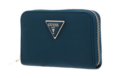 GUESS Meridian SLG Medium Zip Around Wallet Teal von GUESS