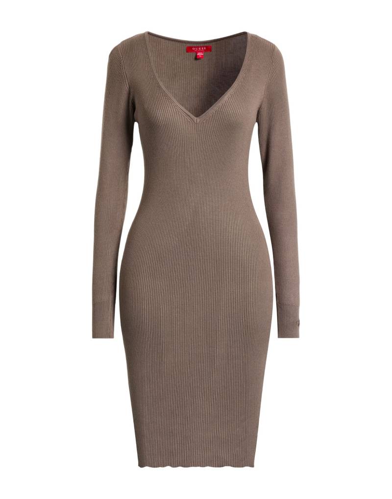 GUESS Midi-kleid Damen Maulwurfsgrau von GUESS