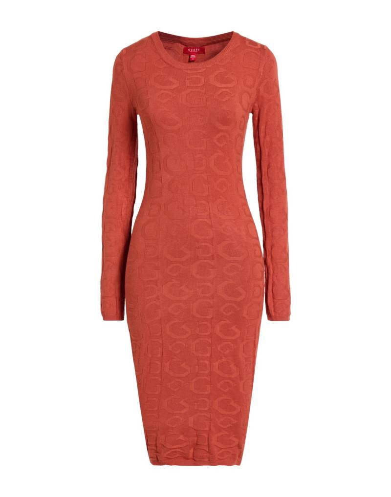 GUESS Midi-kleid Damen Rostrot von GUESS