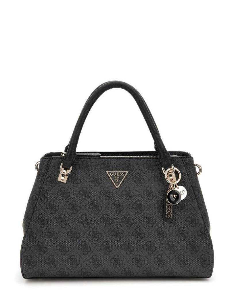 GUESS - Businesstasche Noelle Ii Luxury Satchel Coal Logo Grau von GUESS