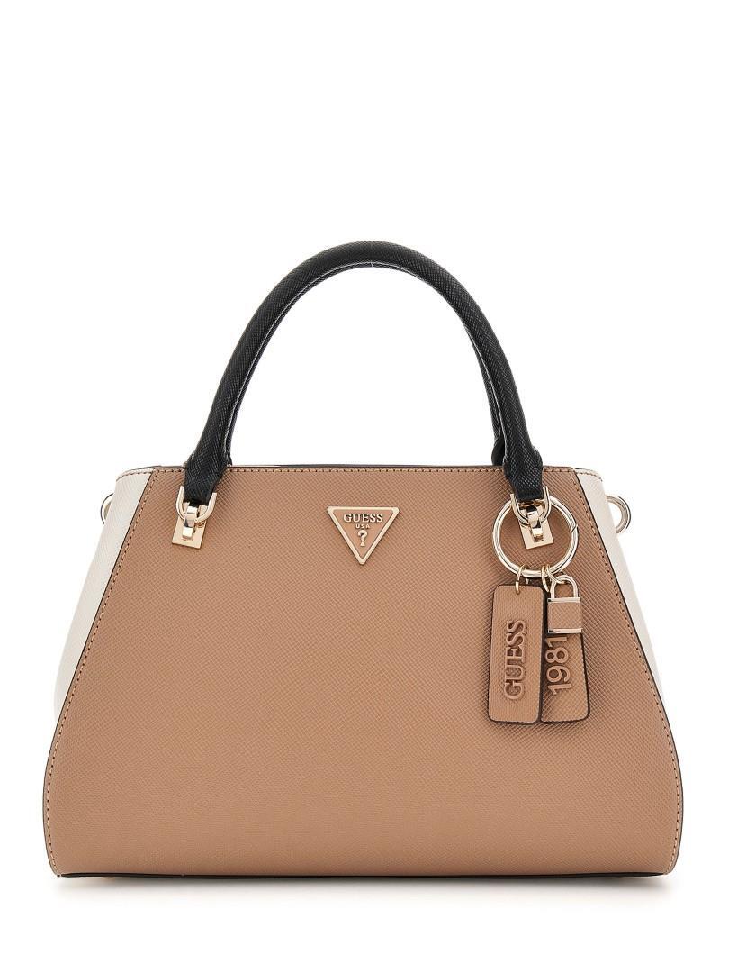 GUESS - Businesstasche Noelle Ii Luxury Satchel Tan Multi Braun von GUESS