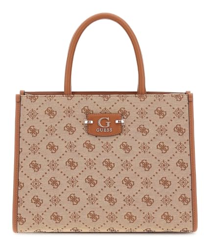 GUESS Neda 2 Compound Tote Bag Latte Logo von GUESS