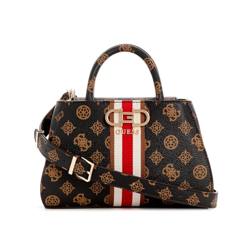 GUESS Nelka Mini Satchel Mocha Logo von GUESS