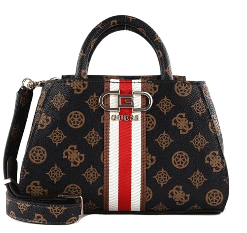 GUESS Nelka Mini Satchel Mocha Logo von GUESS