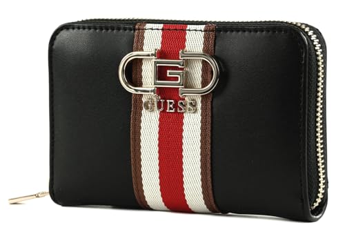 GUESS Nelka SLG Medium Zip Around Wallet Black von GUESS