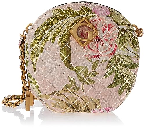 GUESS Nerina Crossbody Circle Bag Peach Floral von GUESS