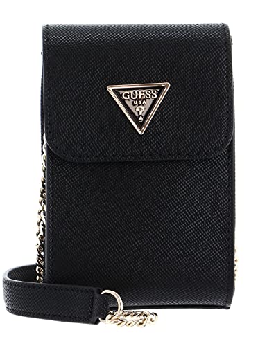 GUESS Noelle Flap Chit Chat Phone Bag Black von GUESS