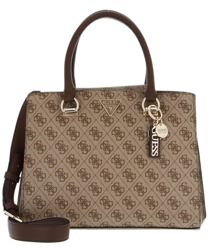 GUESS Noelle Girlfriend Satchel Latte Logo/Brown von GUESS