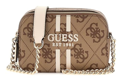 GUESS Noelle II Crossbody Camera Bag Latte Logo/Brown GUESS Noelle II Crossbody Camera Bag Latte Logo/Brown von GUESS