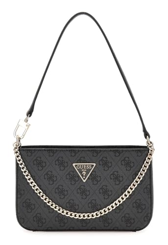GUESS Noelle II Mini Top Zip Shoulder Bag Coal Logo GUESS Noelle II Mini Top Zip Shoulder Bag Coal Logo von GUESS