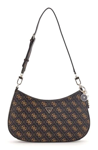 GUESS Noelle II Top Zip Shoulder Bag Brown Logo GUESS Noelle II Top Zip Shoulder Bag Brown Logo von GUESS