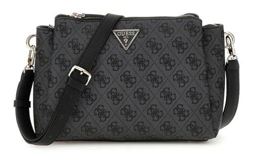 GUESS Noelle II Tri Comp Crossbody Bag Coal Logo von GUESS
