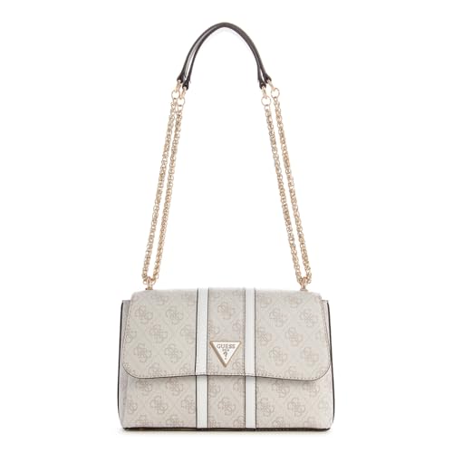 GUESS Noreen Logo Convertible Crossbody Flap Dove Logo von GUESS
