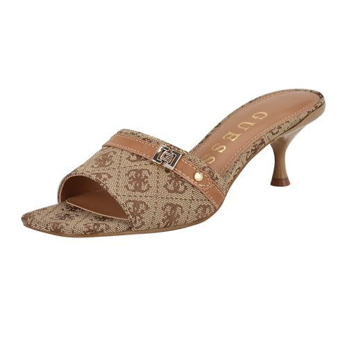 GUESS Women's Peomit Heeled Sandal, Medium Brown Logo 210, 37.5 EU GUESS Women's Peomit Heeled Sandal, Medium Brown Logo 210, 37.5 EU von GUESS