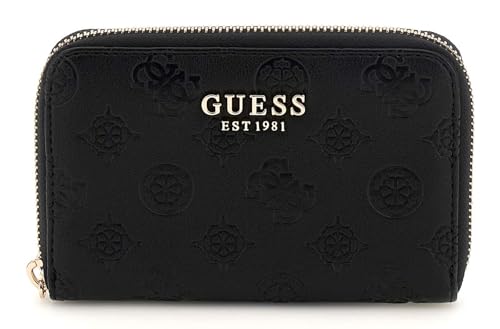 GUESS Phoebe SLG Medium Zip Around Wallet M Black Logo von GUESS