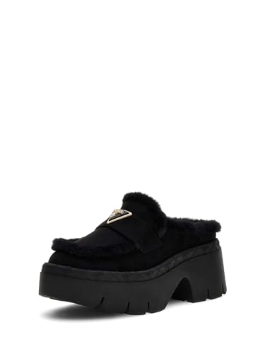 GUESS Plateauschuhe mit Kunstleder, dicke Sohle, Schwarz, Chunky-Stil, Schwarz , 41 EU von GUESS