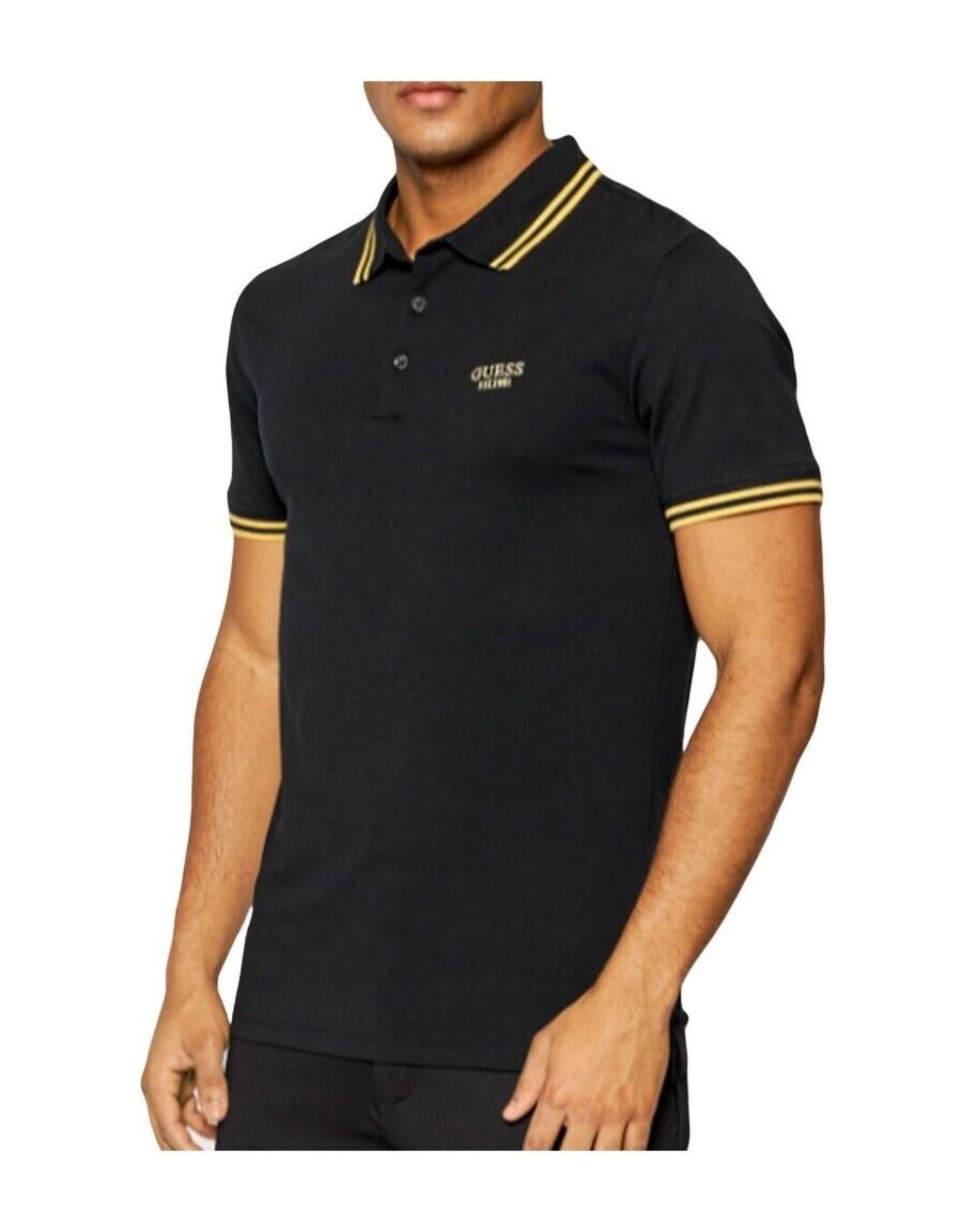 GUESS Poloshirt Herren Schwarz von GUESS