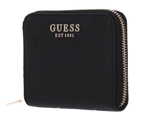 GUESS JENA SLG Zip Around Wallet S Black Logo von GUESS