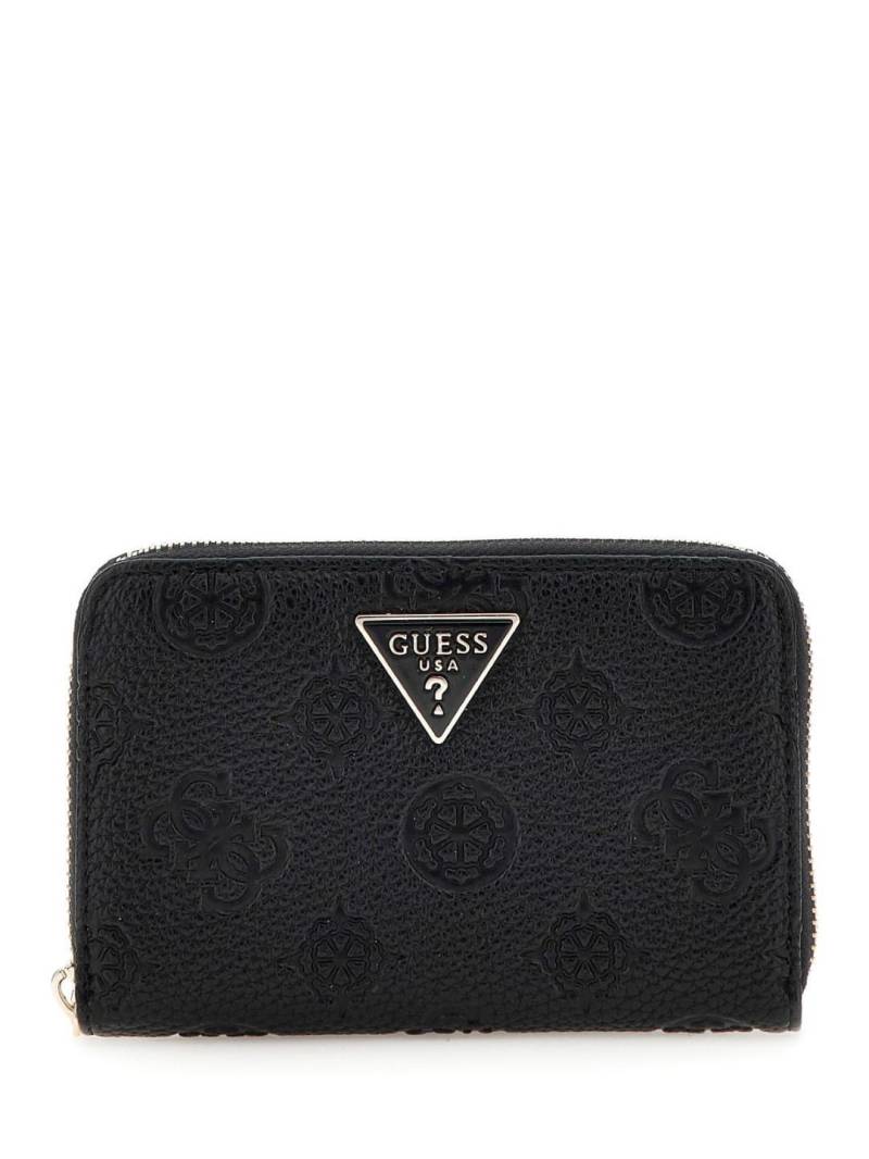 GUESS - Portemonnaie Cresidia Slg Medium Zip Around Black Schwarz von GUESS