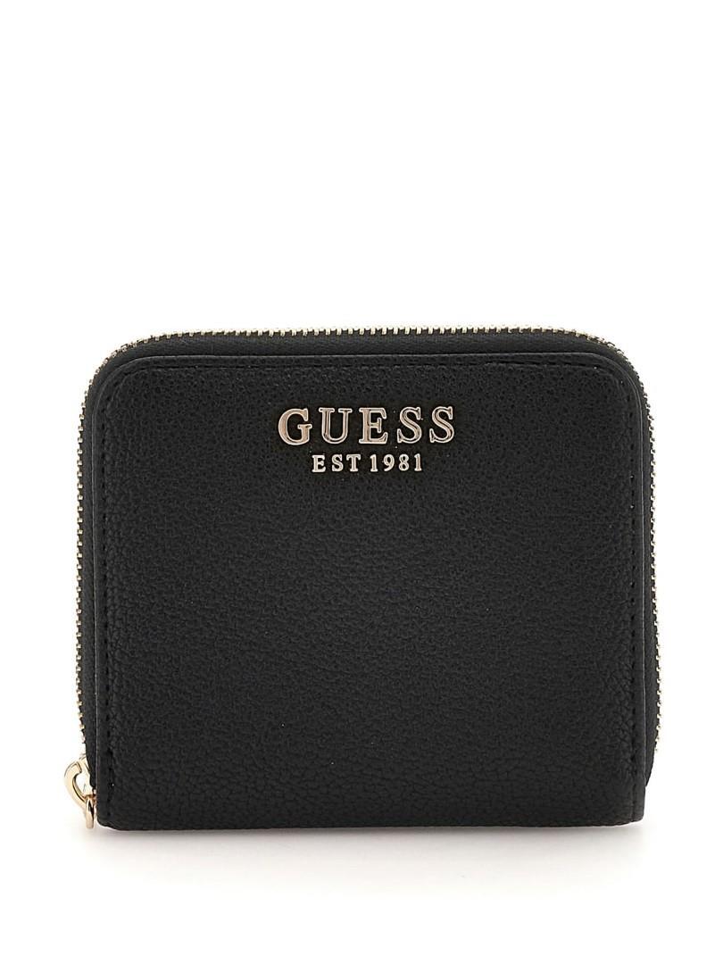 GUESS - Portemonnaie Laurel Slg Small Zip Around Black Schwarz von GUESS