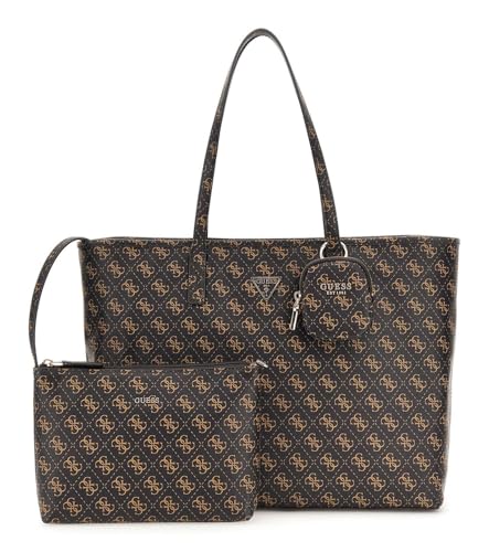GUESS Power Play II Large Tech Tote Brown Logo von GUESS