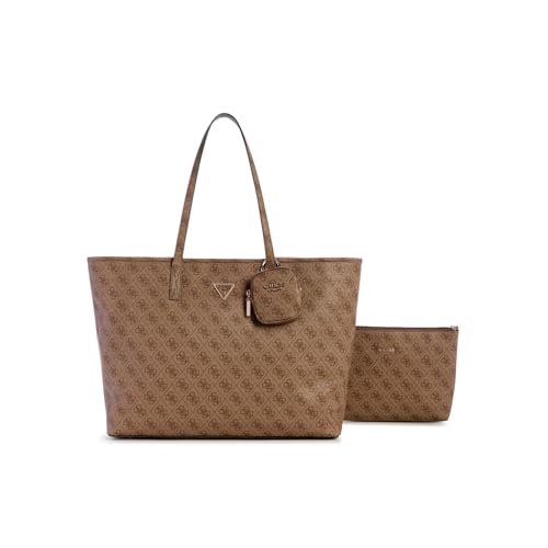 GUESS Power Play Large Tech Tote Latte Logo von GUESS