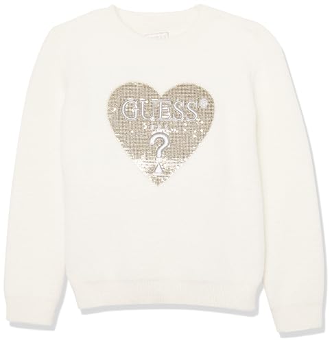 GUESS Pulli für Mädchen Ecru 7 Jahre (122cm) von GUESS