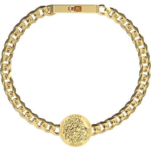 GUESS Pulsera Lion King JUMB03010JWYGS Hombre, klein, Edelstahl, kein Edelstein, small, Edelstahl, Kein Edelstein von GUESS