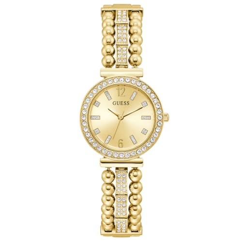 GUESS Damen Analog Quarz Uhr mit Edelstahl Armband GW0401L2 von GUESS