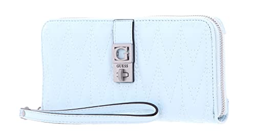 GUESS Regilla SLG Large Zip Around Wallet Ice Blue von GUESS