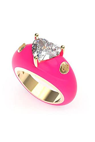 GUESS Ring Neon Lights JUBR01457JWYGNP52 Marke, Einheitsgröße, Metall, Kein Edelstein von GUESS