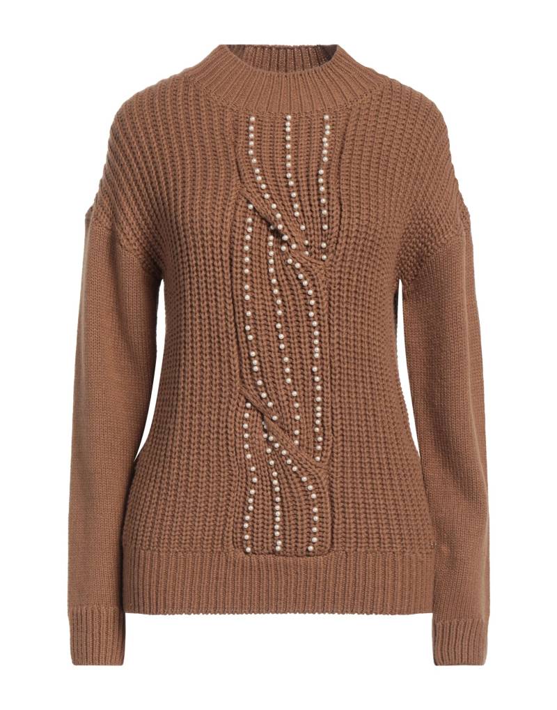 GUESS Rollkragenpullover Damen Kamel von GUESS