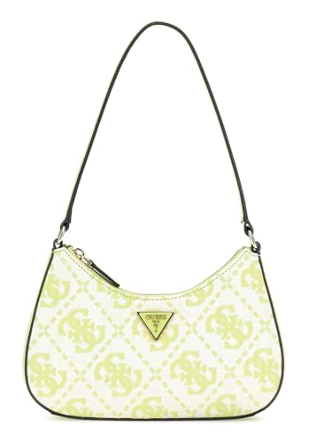 GUESS Ruma Mini Top Zip Shoulder Bag Chartreuse Logo GUESS Ruma Mini Top Zip Shoulder Bag Chartreuse Logo von GUESS