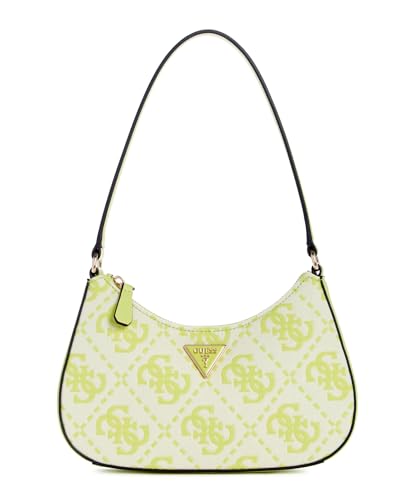 GUESS Ruma Mini Top Zip Shoulder Bag Chartreuse Logo GUESS Ruma Mini Top Zip Shoulder Bag Chartreuse Logo von GUESS