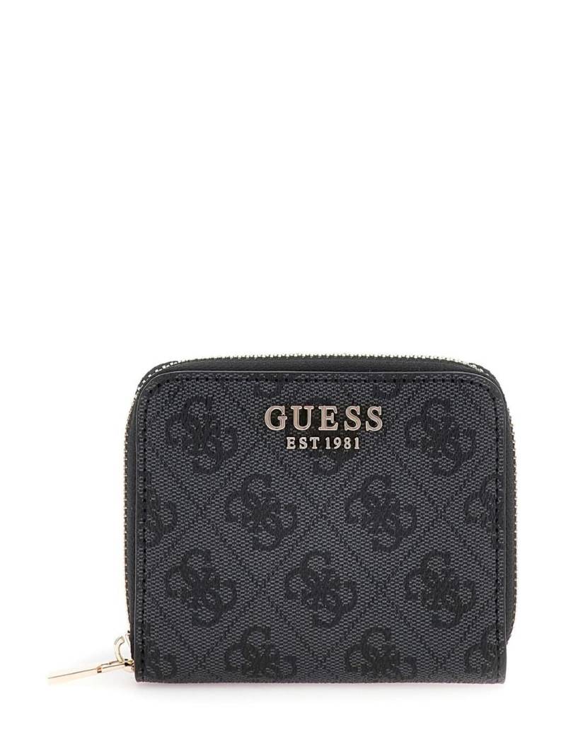 GUESS - Rv-Börse Laurel Slg Small Zip Around Coal Logo Grau von GUESS