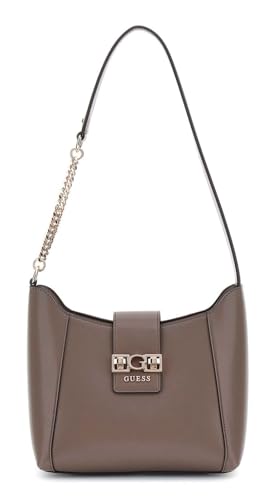 GUESS Schultertasche Jane Hobo Bag Dark Taupe von GUESS
