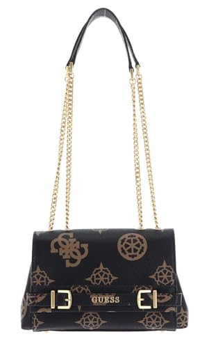 GUESS Damen Sestri Convertible Flap Umhängetasche, Crossbody-Klappe, Mokka-Logo von GUESS