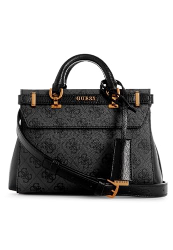 GUESS Sestri Mini Satchel Bag Coal Logo von GUESS